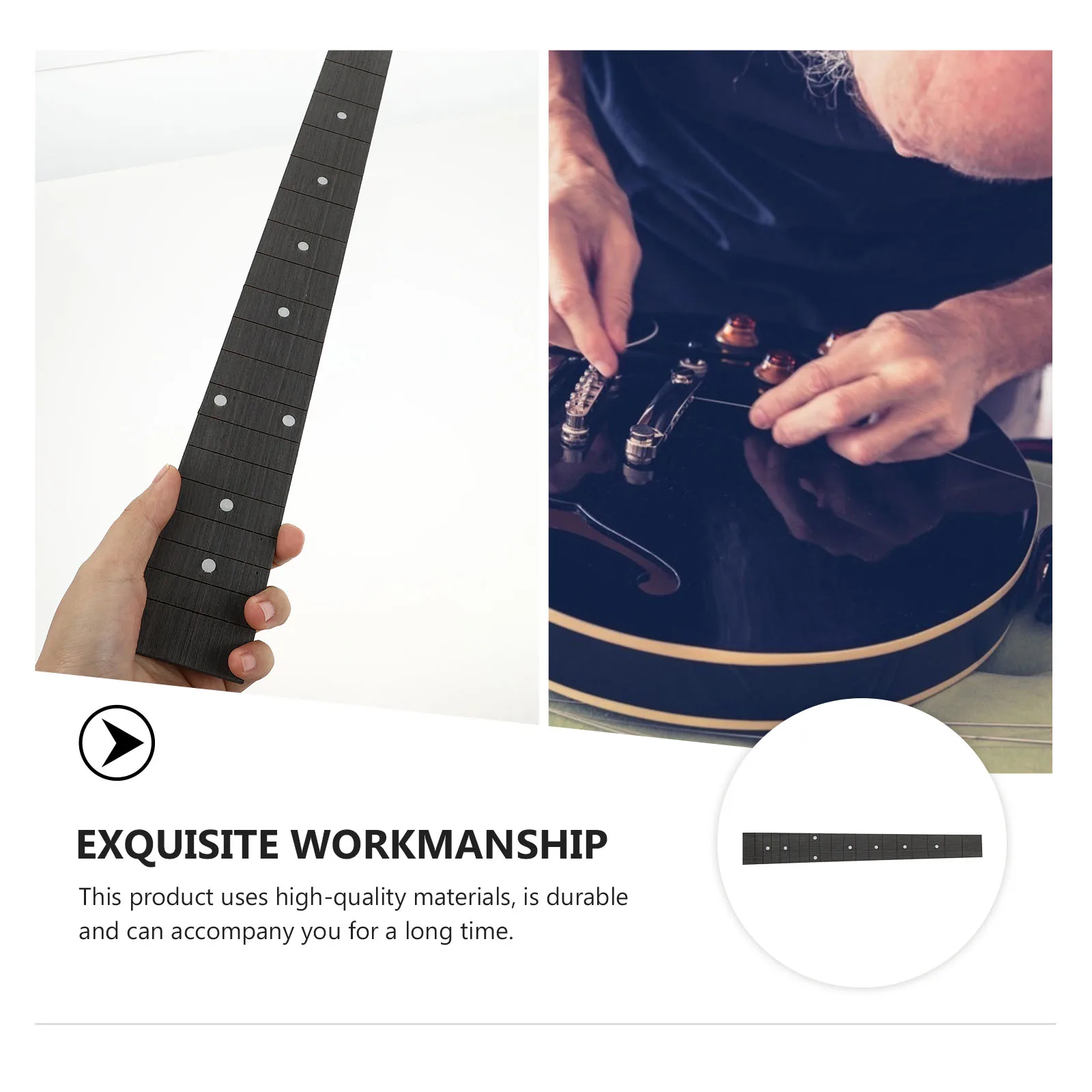 

1pc Premium Folk Guitar Fingerboard High-Quality Durable Smooth Natural Texture Easy Install DIY Replacement for Professional