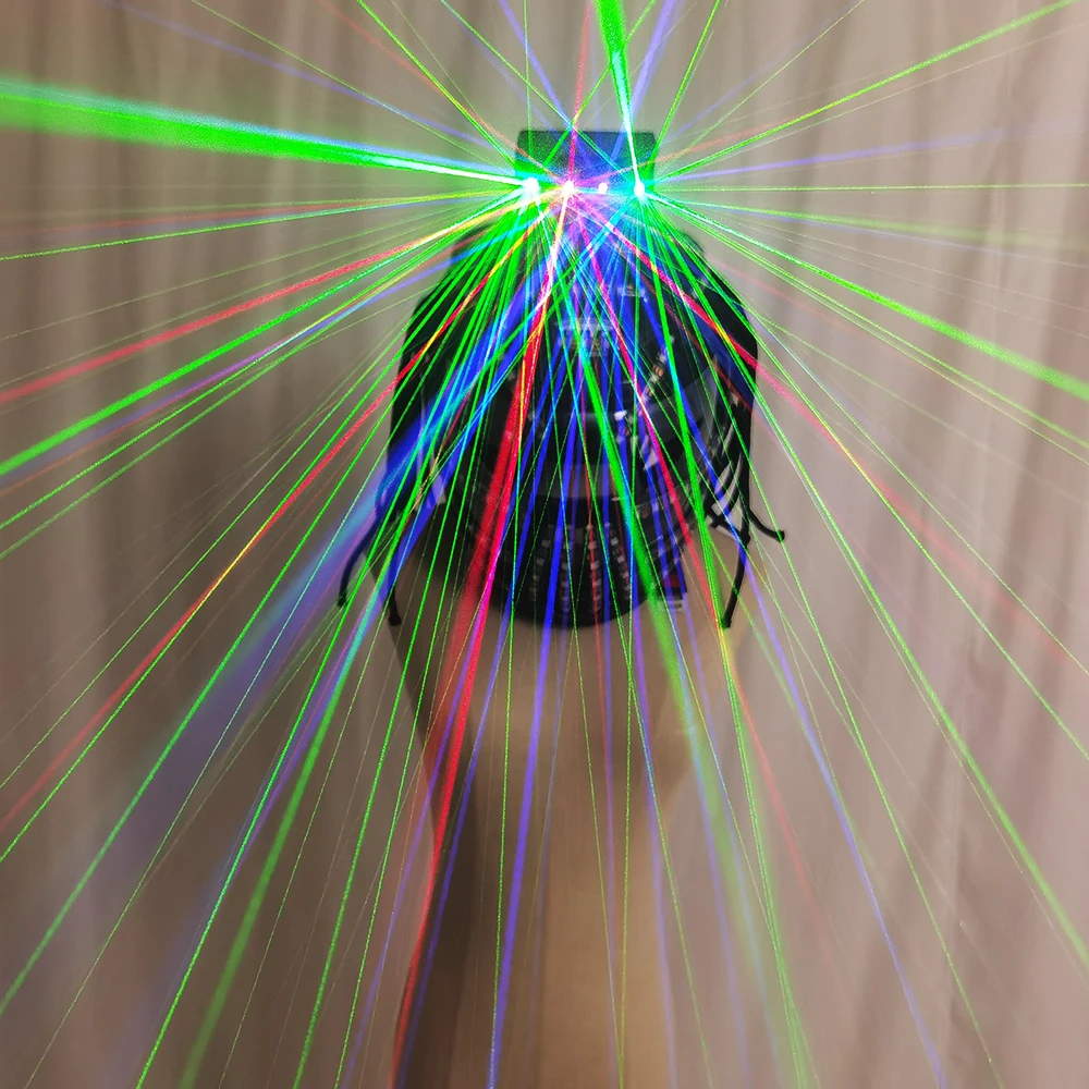 Imagem -04 - Temlaser-led Terno do Robô com Luzes do Laser Capacete Luz Álcool Walker Traje Jaqueta Luminosa Acessórios de Luva