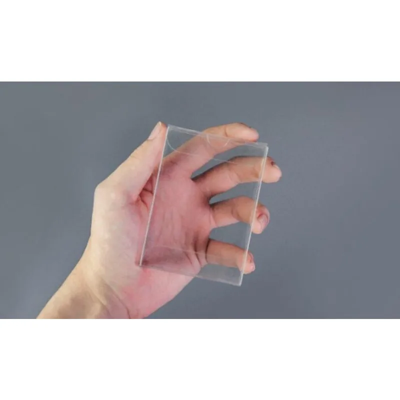 غمد هوائي للعب الورق (20 قطعة) بطاقة شفافة مقاومة للغبار ملحقات سحرية للمسرح عن قرب خدع سحرية ساحر