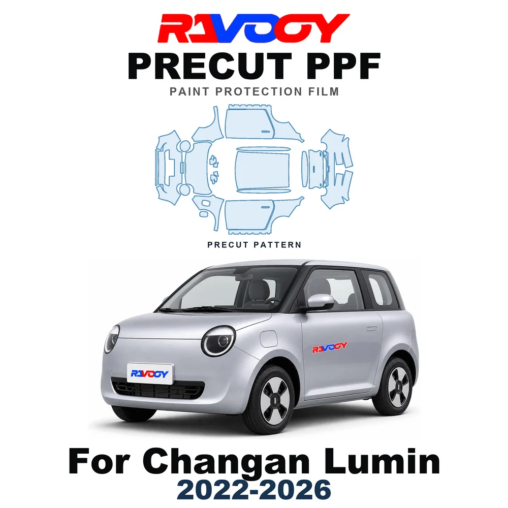 Precut PPF For Changan Lumin Base 2022-2026 8.5mil TPU Paint Protection Film Hood Bonnet Bumper Headlight Self-Healing Clear Kit