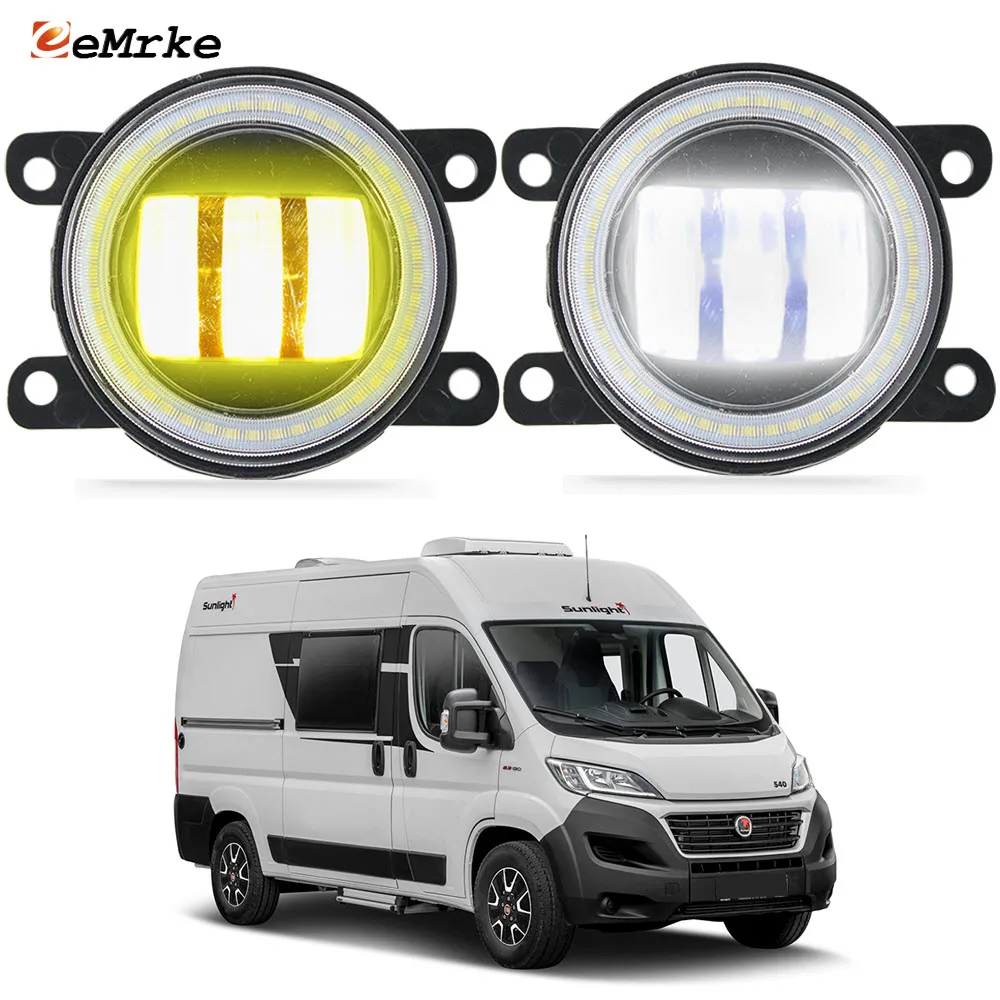 Led Fog Lights Assembly Lens Angel Eyes DRL for Sunlight Cliff A60 A62 A70 A72 T65 T66 T67 T68 T69 V66 V69 2015 2016 2017 2018