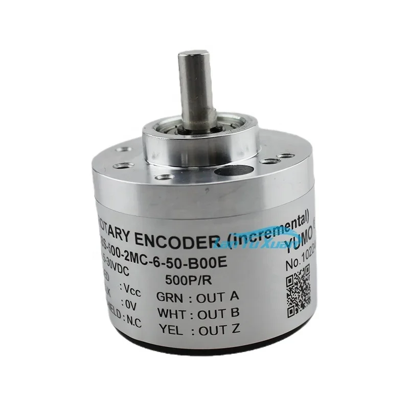 YUMO encoder 38S-500-2MC-6-50-B00E incremental Optical Rotary solid shaft Encoder