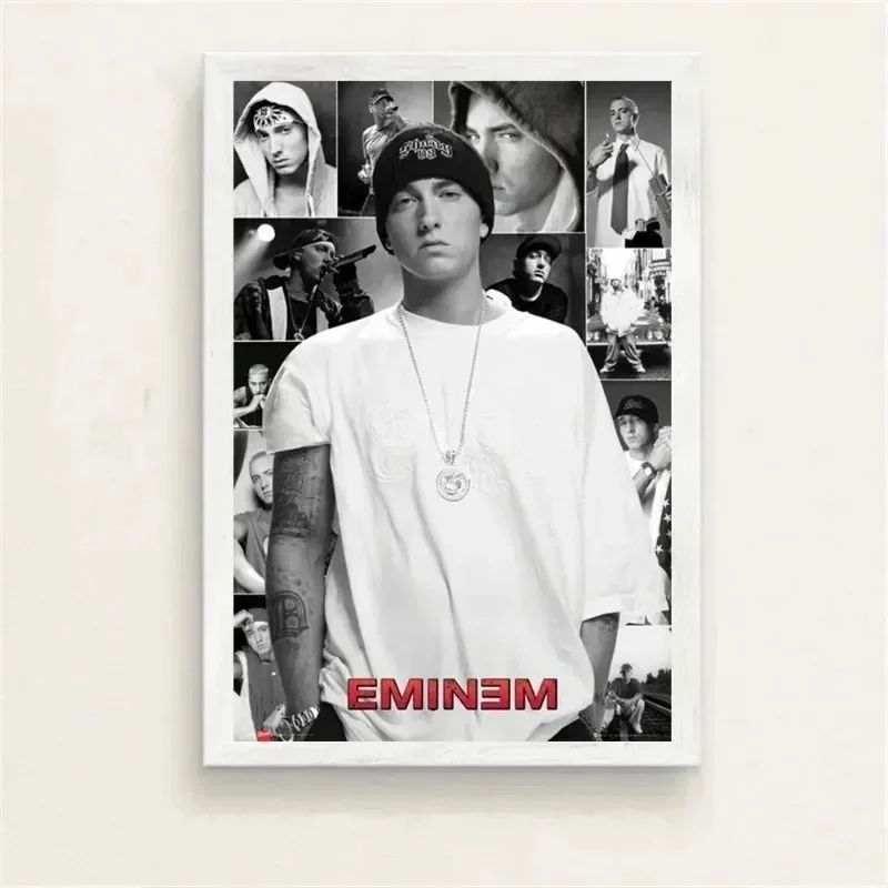 Super Rapper Eminems Posters and Prints Great Rap Singer Canvas Painting Music Star Wall Art Picture for Bedroom Home Decor