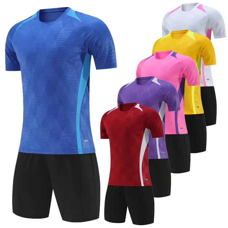 

Комплект футбольных трикотажных изделий на заказ, мужские футбольные майки, оптовая продажа, футбольная форма команды, футбольная рубашка, детская футбольная одежда, футбольный комплект