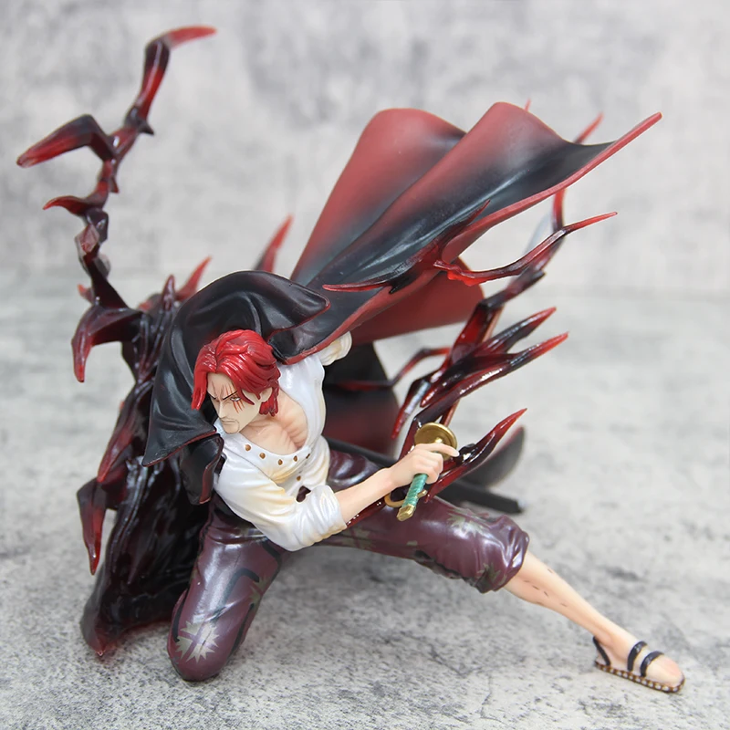 

17cm One Piece Anime Figure Red Hair Shanks Iu Popmax Gk Resonance Ratio Pvc Collection Decoration Toys For Children Gifts