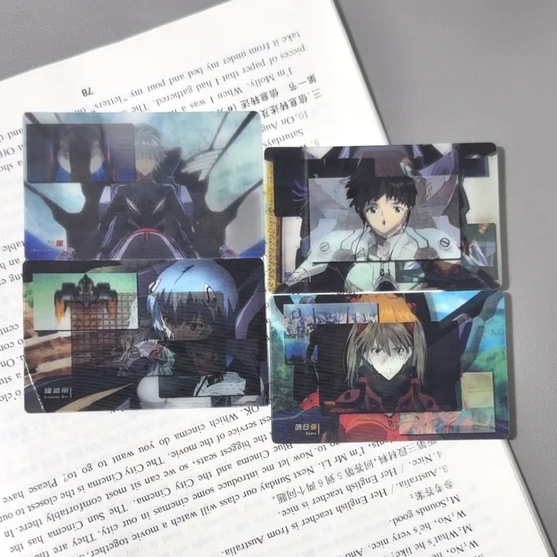 

Creative EVA Card Rei Shinji Asuka Langley Soryu Anime Action Figure Grating Bookmark Goods Toy Christmas Gift Anime Merchandise