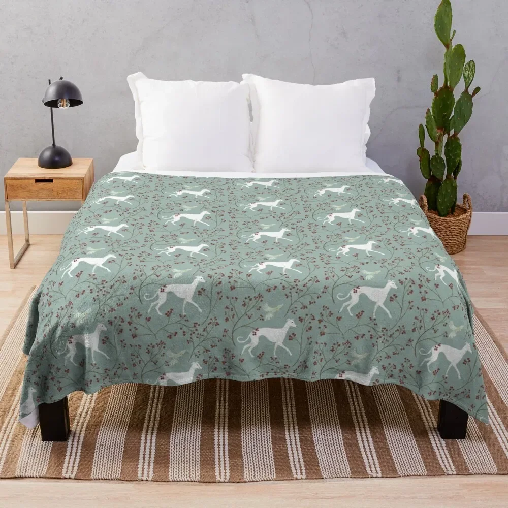 

A greyhound and his bird friend Throw Blanket warm winter heavy to sleep Summer Blankets
