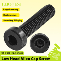 DIN7984 Hex Hexagon Socket Thin Head Cap Screws M3 M4 M5 M6 M8 M10 M12 12.9 Grade Alloy Steel Low Profile Head Allen Cap Screw