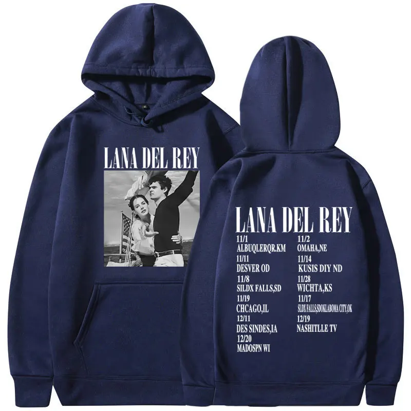 Lana Del Rey Ldr Sailing Graphic Hoodie para homens e mulheres, moletom estético, moda Harajuku, moletons extragrandes, roupas de streetwear