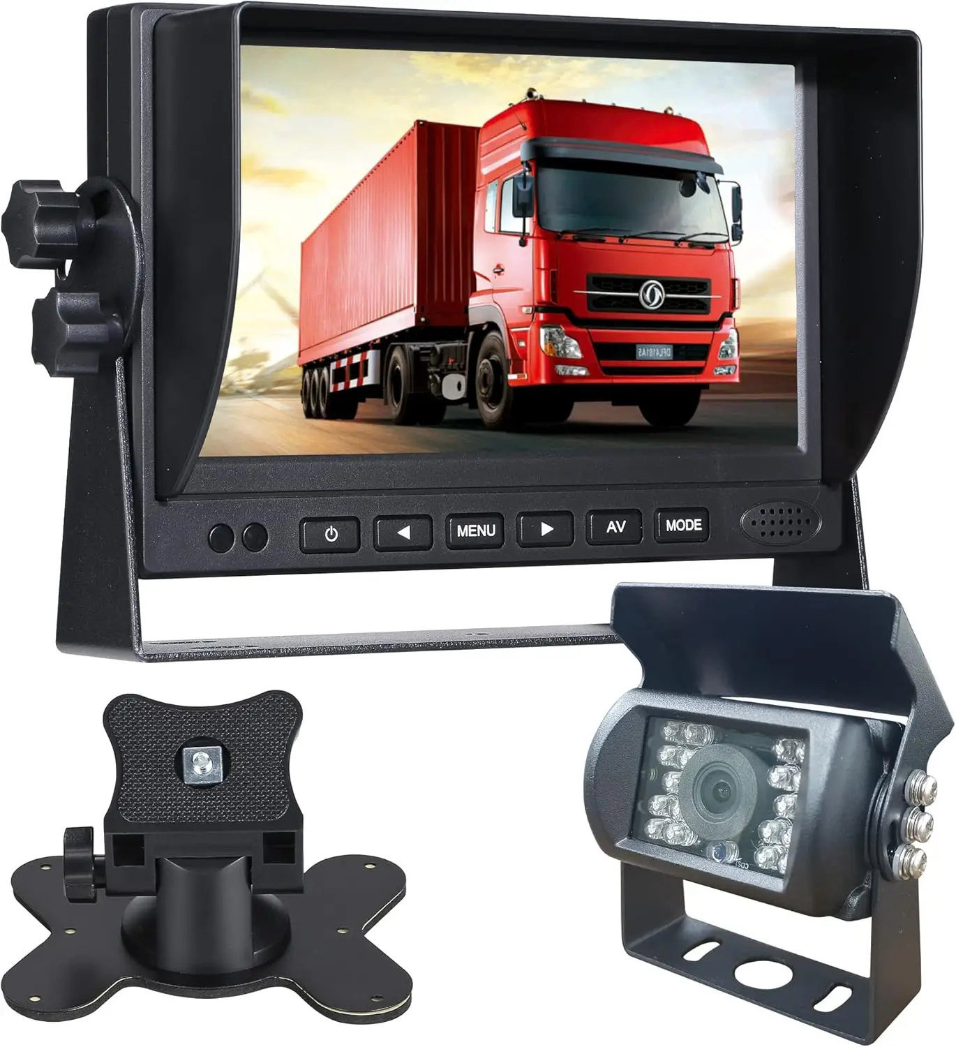 

Reversing Camera Kit for Van RV Bus Truck Trailer Backup Camera, 7’’ touch screen Monitor, IP69 Waterproof, 1080P Night Vision