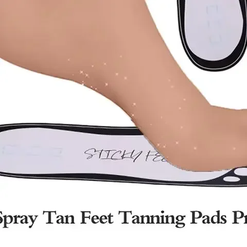 10Pairs Disposable Women Tanning Slippers Tanning Sticky Feet Spray Tan Foot Pads Protectors Stickers For Body Accessor Slipper