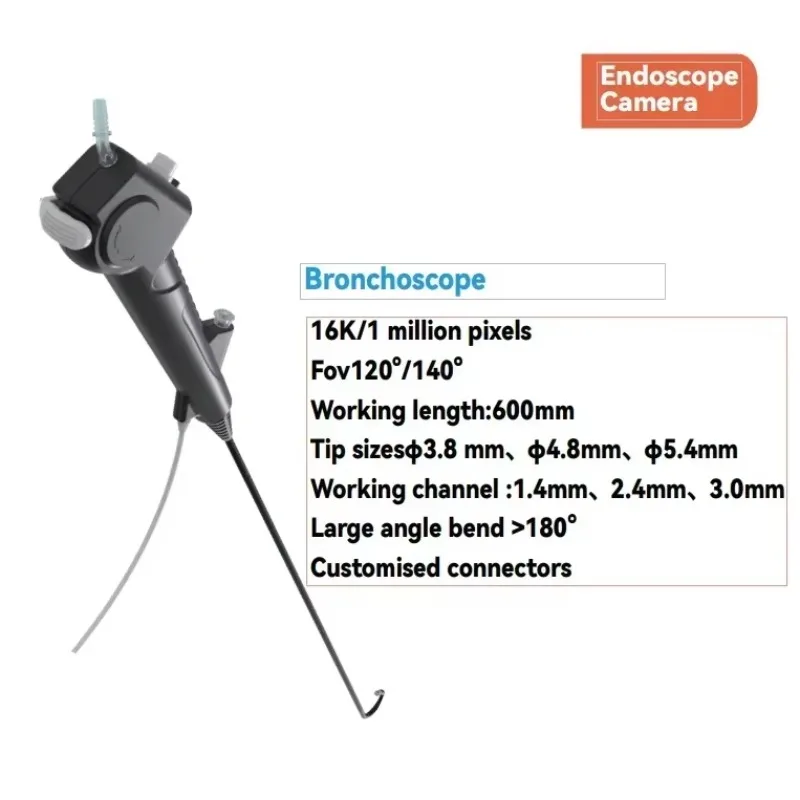 Flexible USB Turning 270 Degree Endoscope for URO and BRON in Humans Finished Product