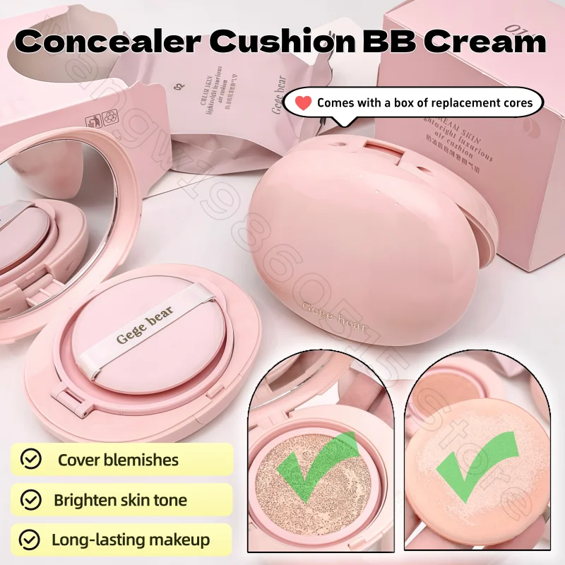 

Creamy Muscle Air Cushion, Compliant and Delicate BB Cream, Long-lasting, Non-sticky, Non-sticky Air Cushion Liquid Foundation