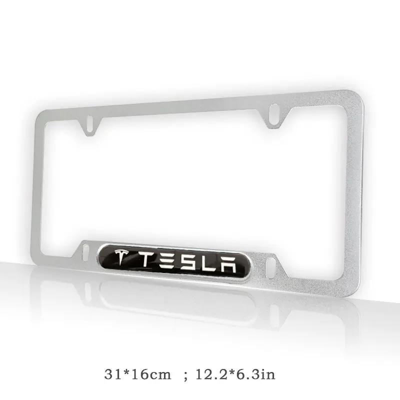Tesla US license plate holder front and rear license plate holder comes with screw set for easy installation of car accessories
