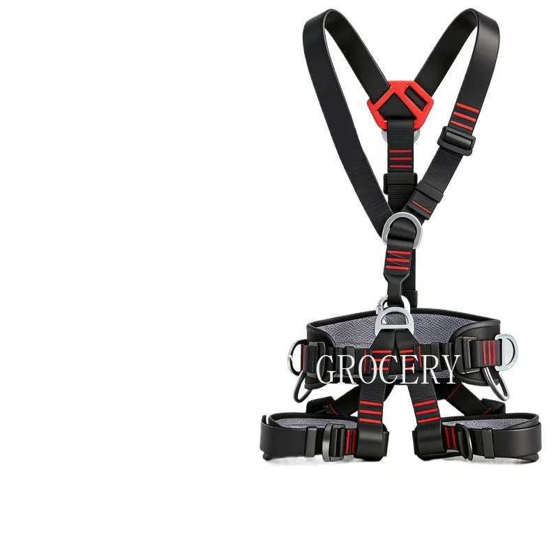 High Altitude Work Safety Belt Full Body Five-point Safety Harness Outdoor Rock Climbing Training Construction Protect Equipment
