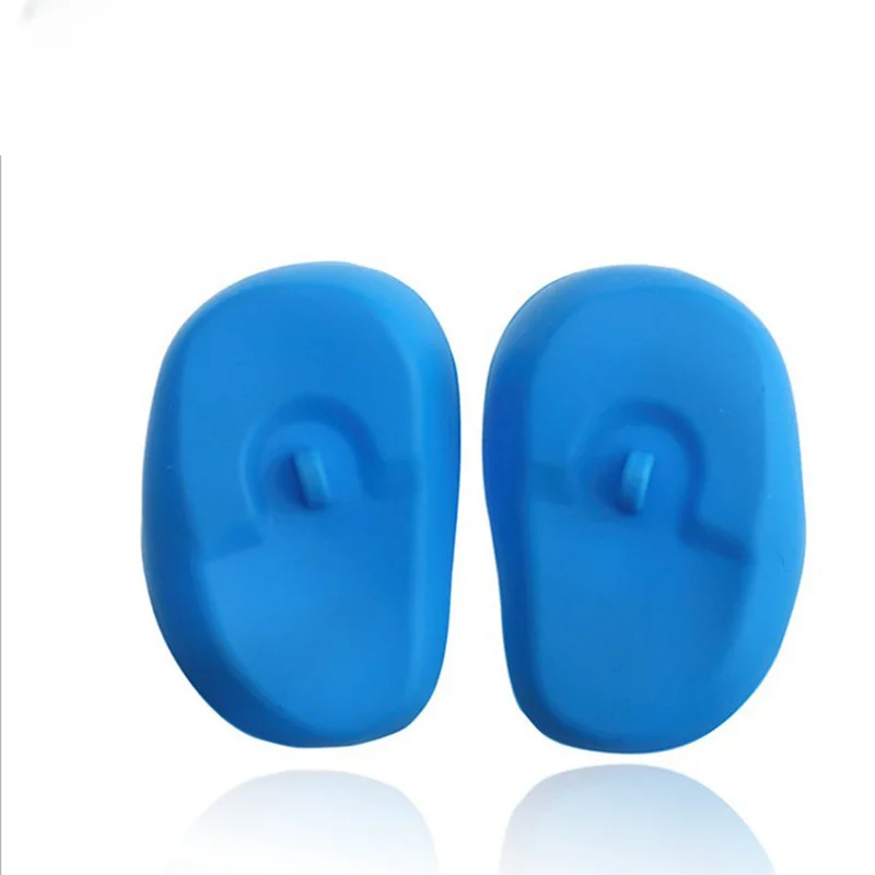 Couvre-oreilles en silicone imperméable pour salon, protection contre la coloration des cheveux et la embau, cache-oreilles, casquettes de douche, accessoires de coiffure, 2 pièces