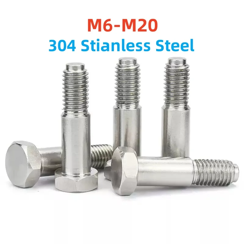 

GB27 M6 M8 M10 M12 M16 M20 304 Stianless Steel Outer Hexagon Shoulder Screws Hinged Bolts Bearing plug