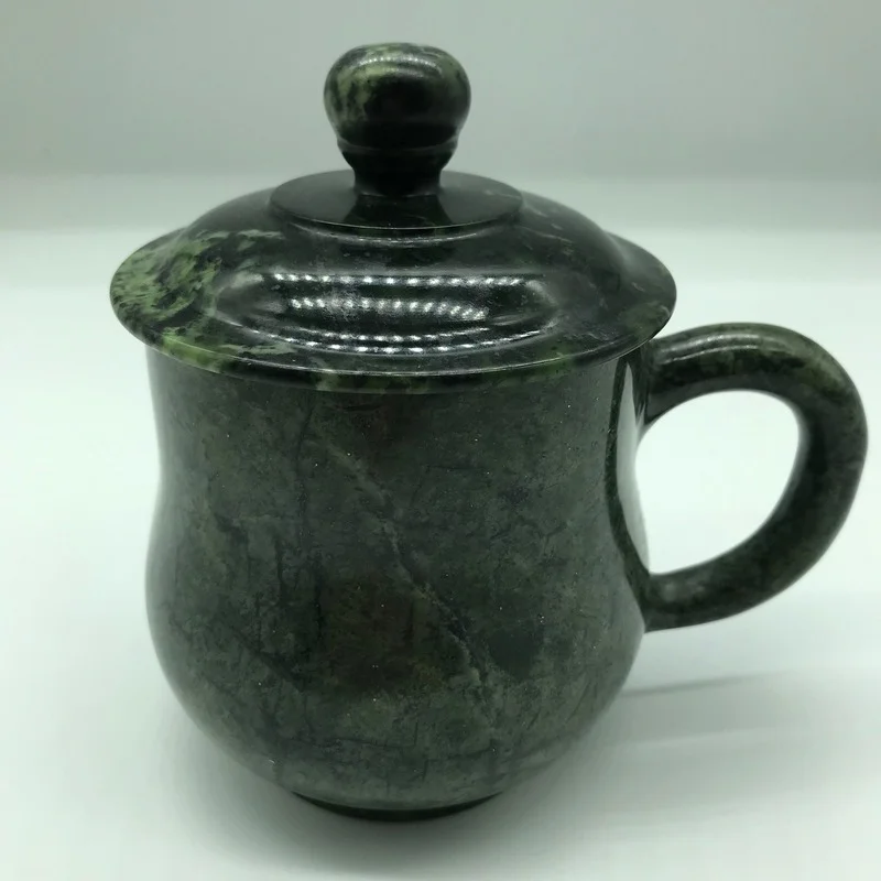 Natürliche Tibetischen Jade Medizin König Stein Tee Tasse Serpentin Jade Aktive Magnetische Gesundheit Pflege Schmuck Natürliche Jade Farbe Zufällig