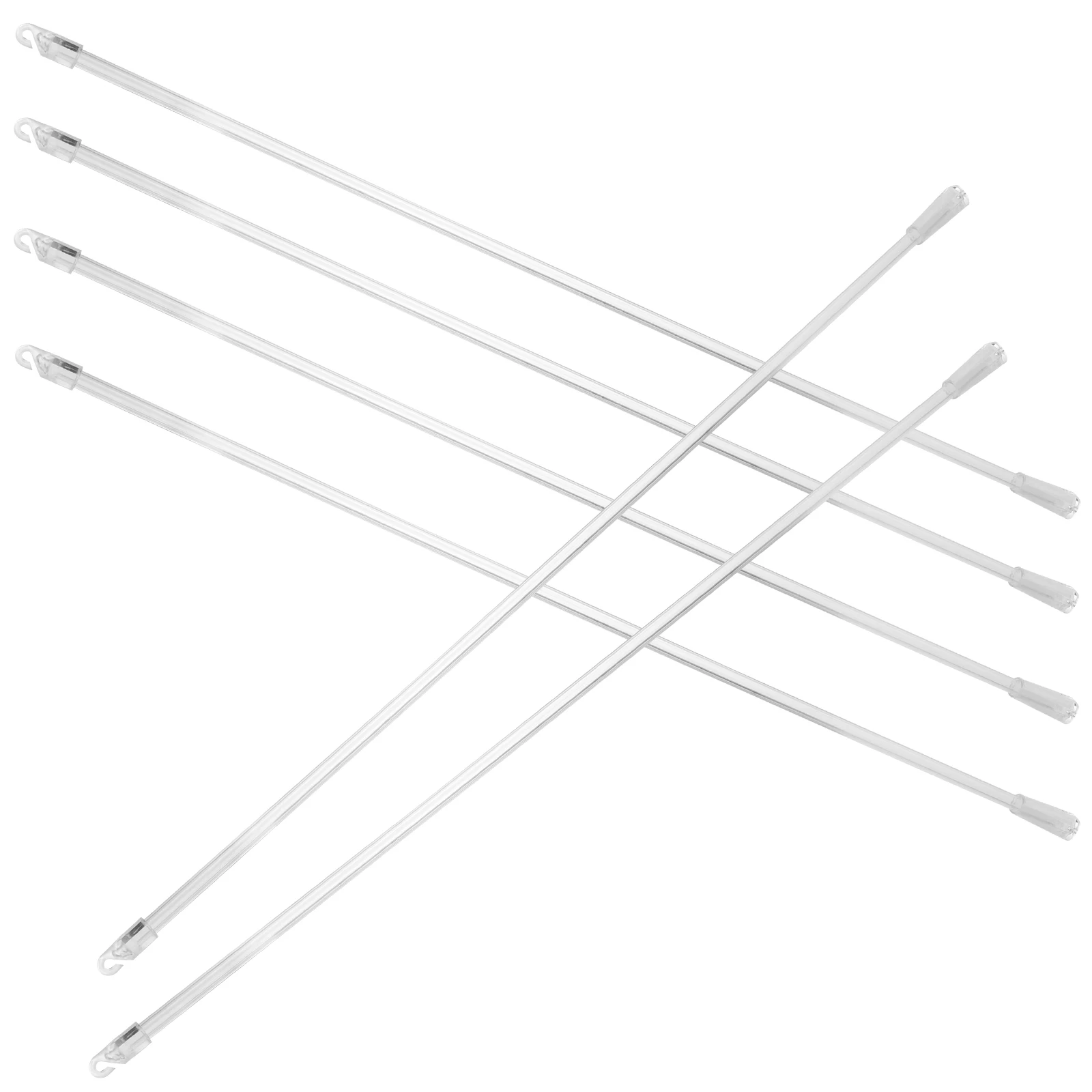 

6Pcs Vertical Blind Rod Replacement Blind Wand Clear Fiberglass Curtain Pull Stick for Window Window Opener Pole