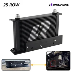 Oil Cooler Bolt On Kit LR 25 Row AN10 73±0.5° Thermostat Fits for Nissan Fairlady 350Z Z33 03-08 3.5L/370Z Z34 09-17 3.7L Black