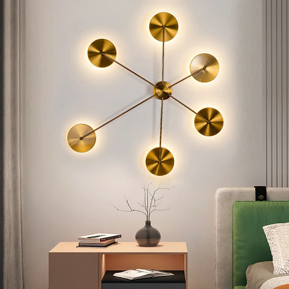 

12W Brass Tones Wall Sconces LED Wall Sconce Modern Lighting Fixture