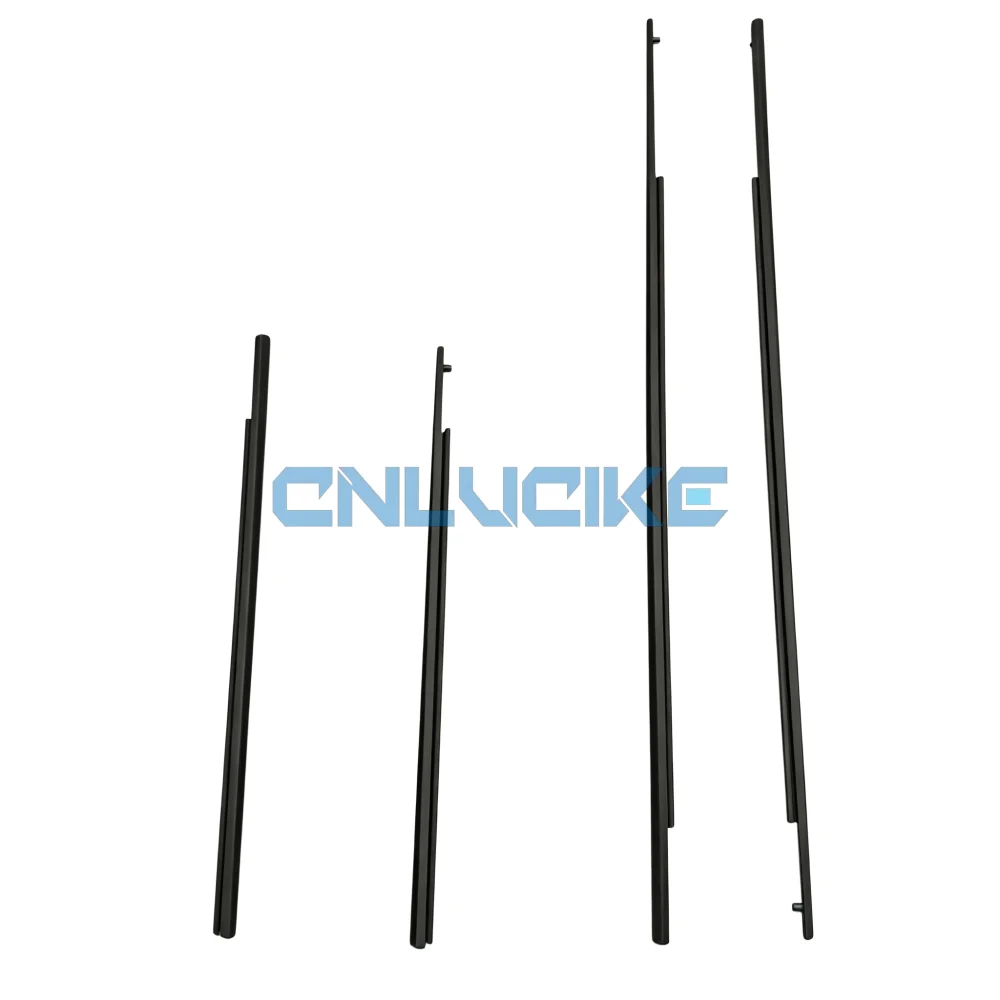 Set of 4 Front and Second Row Door Outer Window Trim Seals Set 4 for Land Rover Discovery 34 LR3 LR4 ​LR044649 LR044650