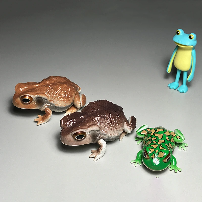 سلسلة بانداي غاشابون "موسوعة المخلق" - شخصيات العلجوم والضفدع قابلة للجمع، هدايا لعبة عرض برمائية قابلة للجمع