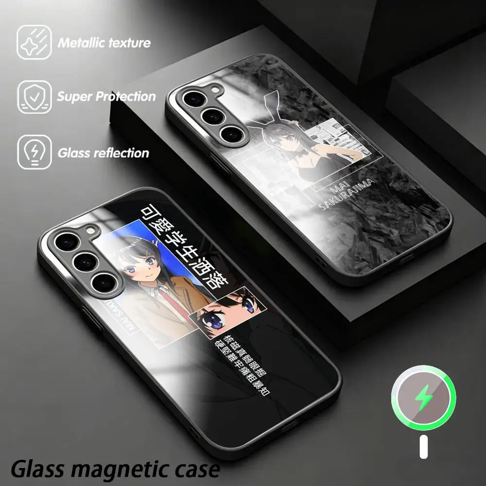 CUTE Sakurajima Mai beauty Phone Case For Samsung S26 S25 S24 S23 S22 S21 Plus Ultra Fold A Glass Magnetic Case view 2