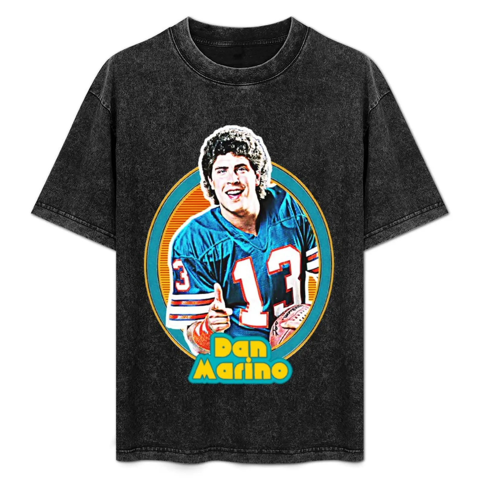 Camiseta de fútbol retro de los años 80 de Dan Marino, camiseta deportiva básica de manga corta