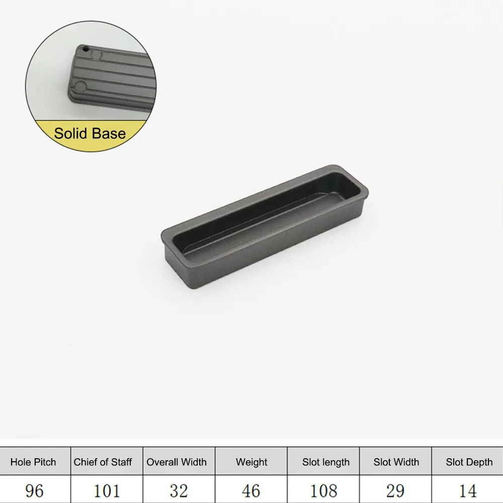 Aluminum Alloy Built-in Cabinet Door Handle Multifunctional Gold Black Grey Embedded Handle Hidden Embedded Built-in Design