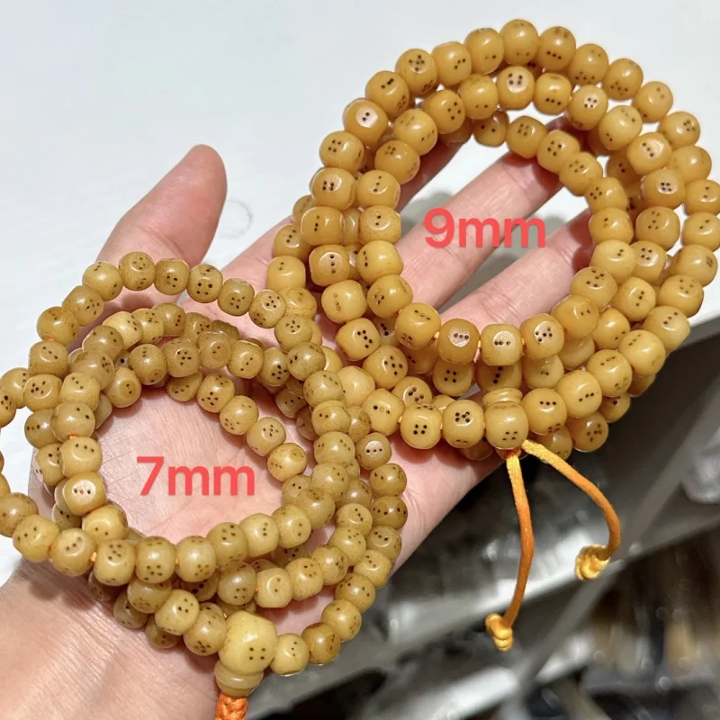 

Tibet Ox Bone Square Dice-Type Oily 108 Spirit Bone Color Buddha Beads Bracelet Random Delivery