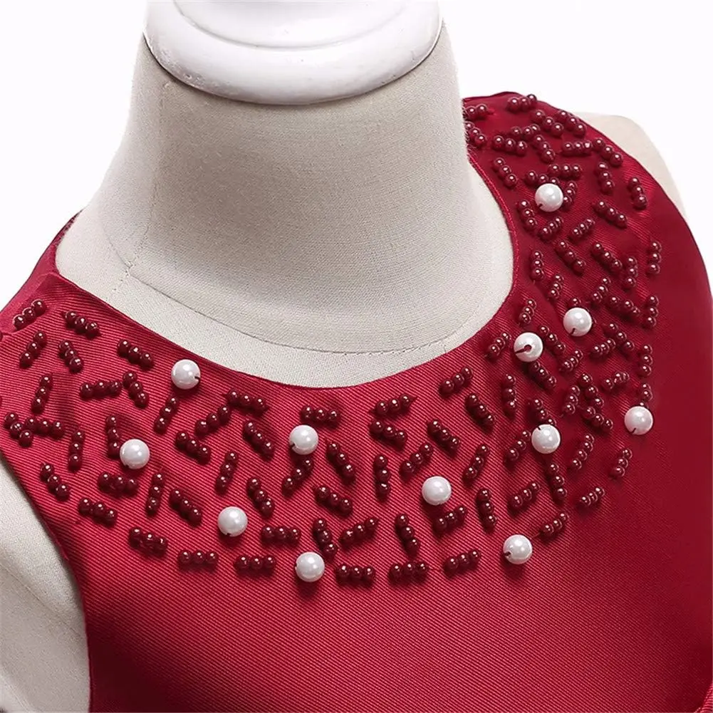 فستان فتاة الزهور فستان وصيفة العروس الزفاف، فستان حفلات أعياد ميلاد الأطفال وحفلات التخرج، فستان التواصل #4