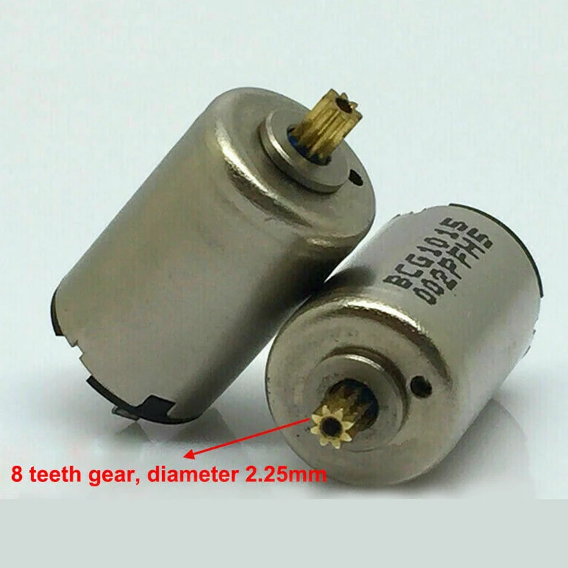 1PC 10mm*15mm 5-Pole Rotor Coreless Motor DC 3V-6V 3.7V 5V High Speed Mini Electric Motor 8 Teeth Gear DIY Servo Gear Steering