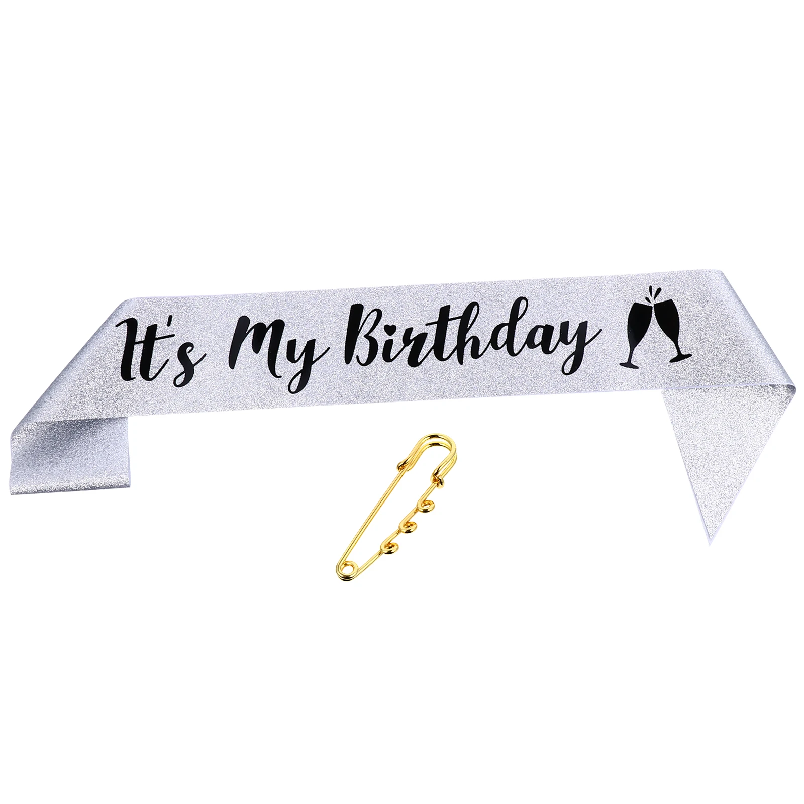 

Birthday Party Sash Glitter Cloth Non Fading Letters Accessories Favor Supplies Girls Celebration Decorations Wedding Seals