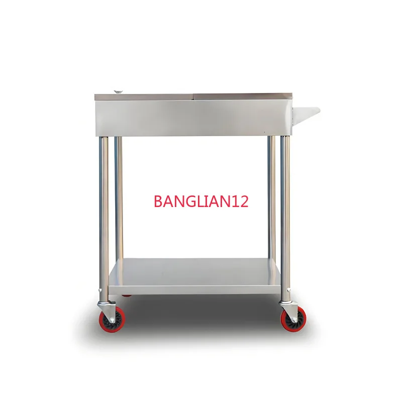 

Stainless steel seasoning truck, manufacturer wholesale kitchen seasoning table hotel mobile trolley, stainless steel mobile