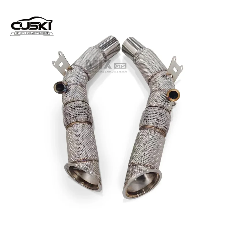 High Performan Exhaust Downpipe For Ferrari SF90 3.9T V8 2019-2023 quality Stainless Steel car Exhaust Modification