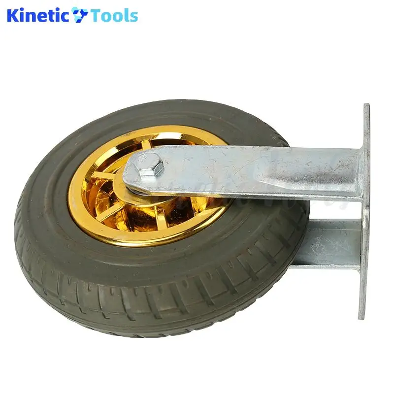 

8-inch Fully Rubber Fixed Caster with Impact Absorption & Wear Resistance – Ideal for Food Trucks