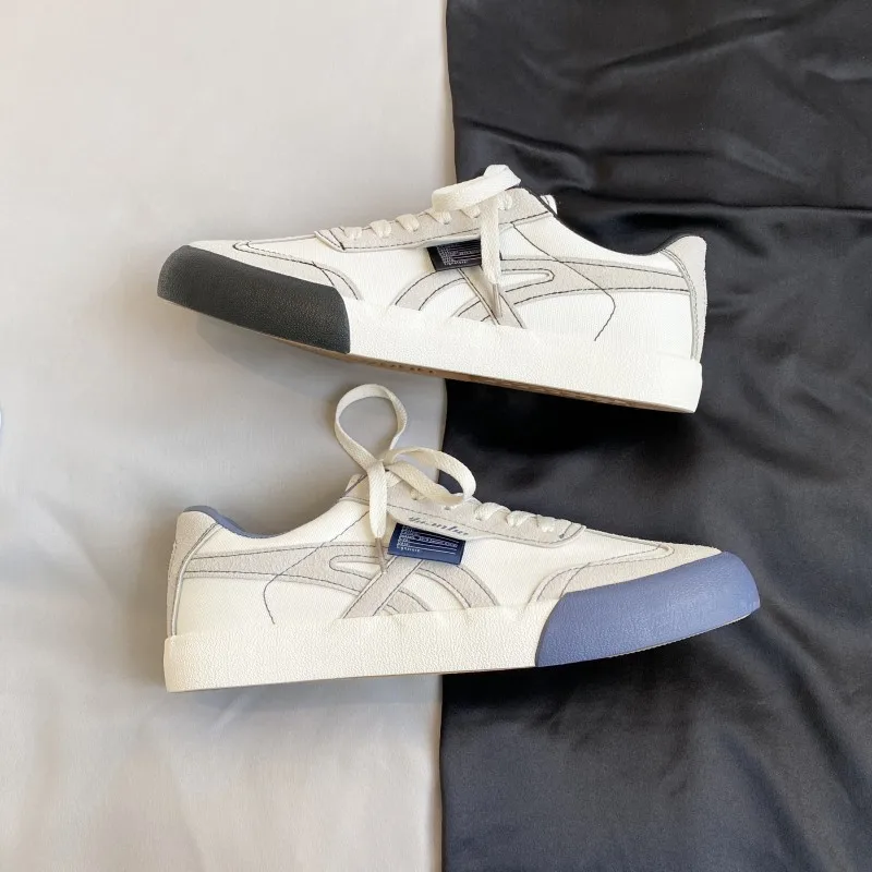 

Универсальная модная парусиновая обувь в парном стиле, корейская версия, летние дышащие сезонные удобные кроссовки 2025, дышащие удобные кроссовки