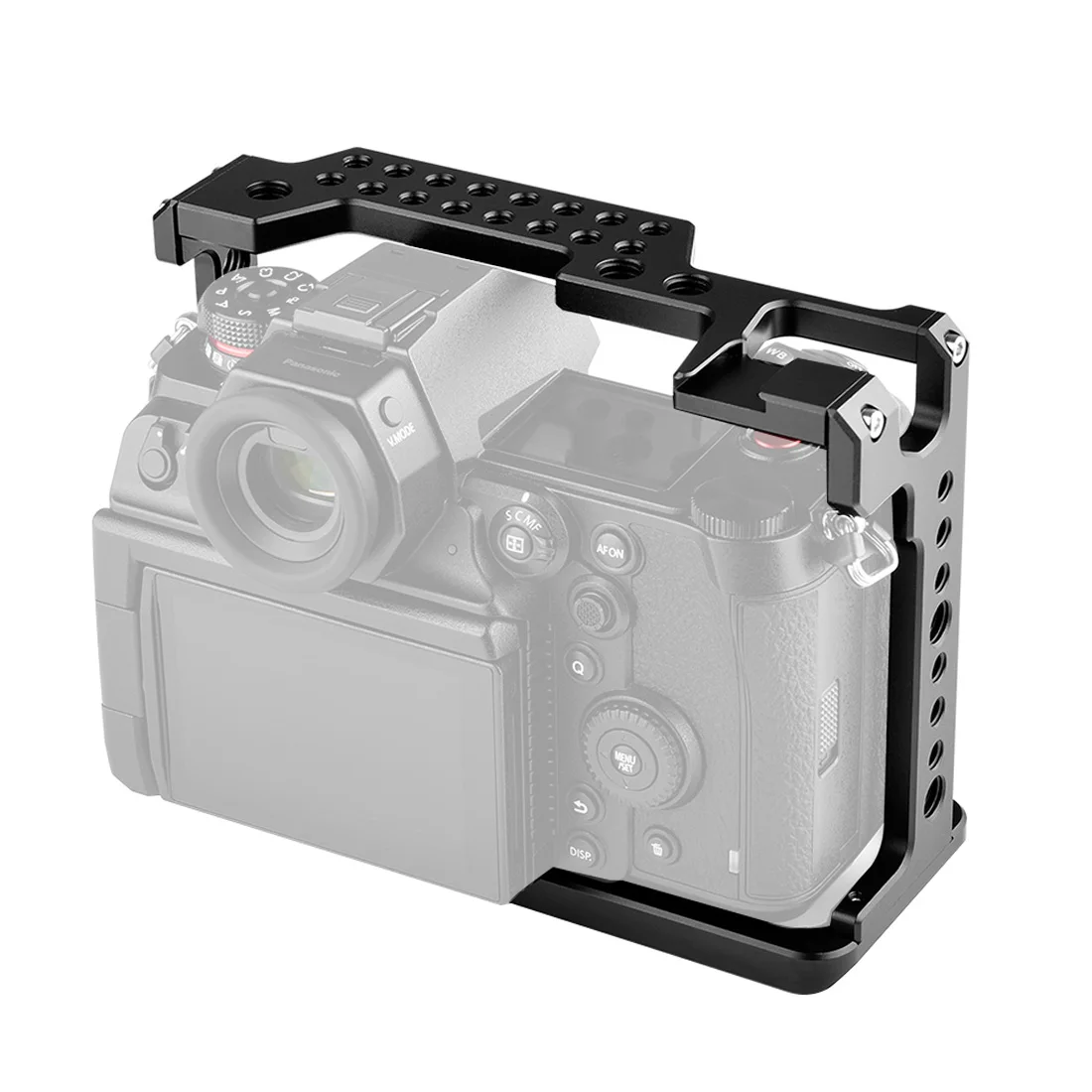 Kamerakäfig-Rig-Schutz für Panasonic Lumix DC-S1 S1 S1R S1H / Lumix S5 Kaltschuhhalterung für Mikrofon-Lichtverlängerungshalter-Set – Detail 7