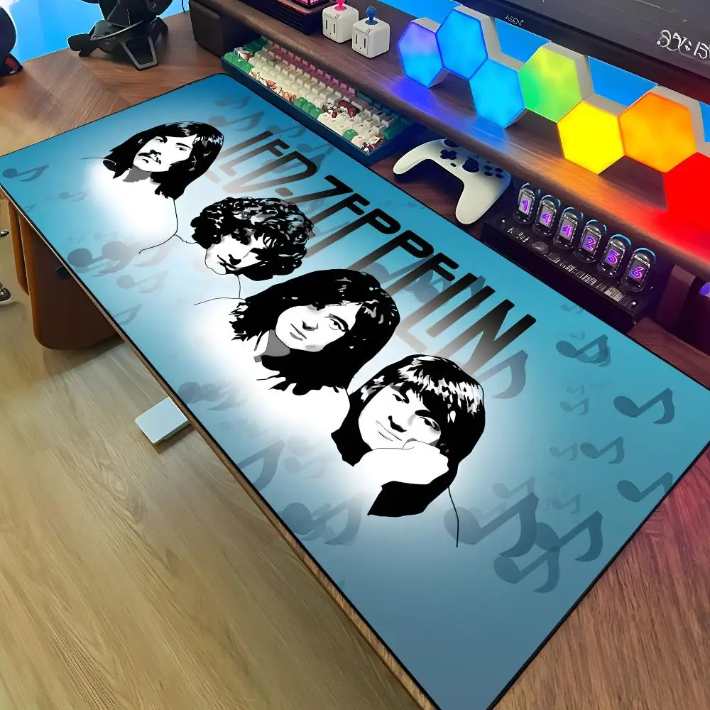 L-Led Band Zeppelin Mouse Pad Large Rubber Tablepad PC Game Mousepad Laptop Desk Pad XXL Non-slip Computer Keyboard Mouse Mat