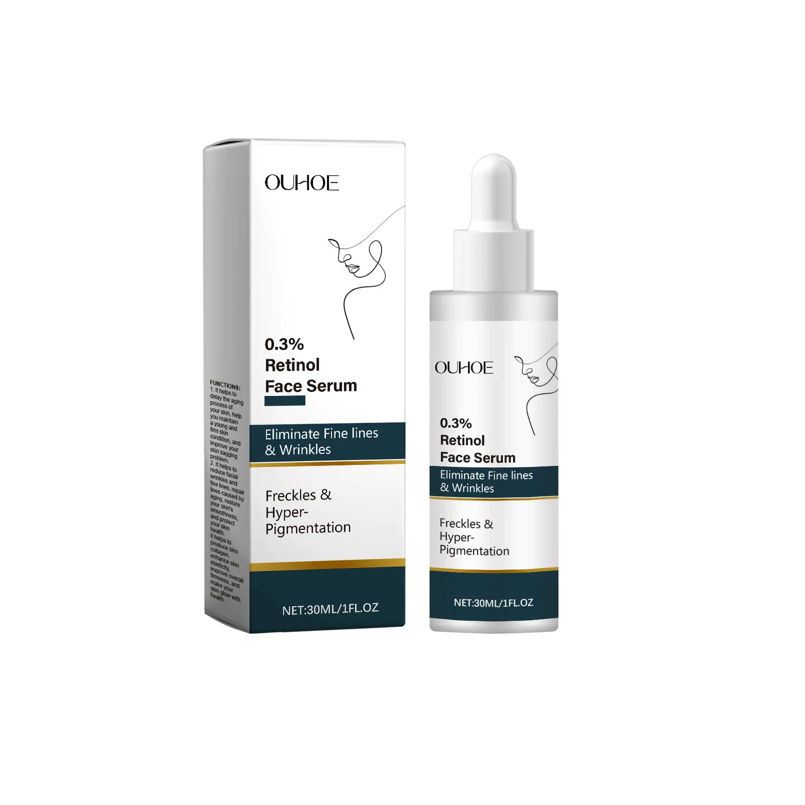 Remoção de rugas retinol soro para o rosto hidratante nutritivo cuidados suaves clareamento da pele hidratante retinol soro facial