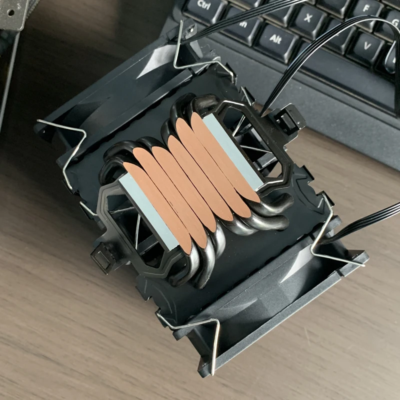 وحدة المعالجة المركزية مبرد الهواء 4PIN PWM 6 أنابيب الحرارة معالج الكمبيوتر المبرد ل LGA1700 1200 1150 1151 1155 1156 2011 X99 AMD AM4 AM5 Ventilador #6