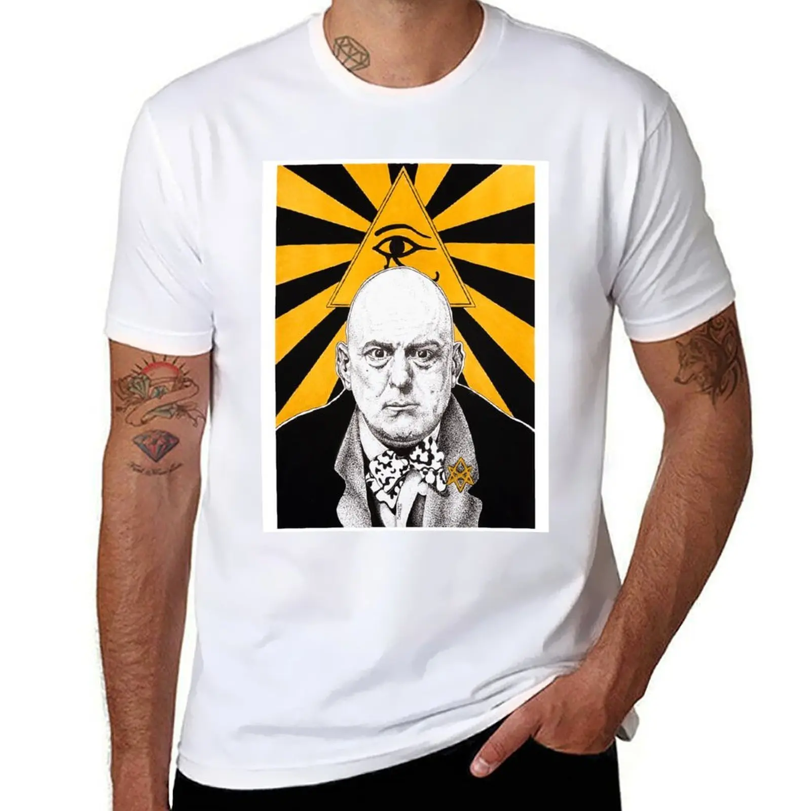 

shirts t man men shirts T-Shirt Aleister Crowley printed with t shirts for man for t prints
