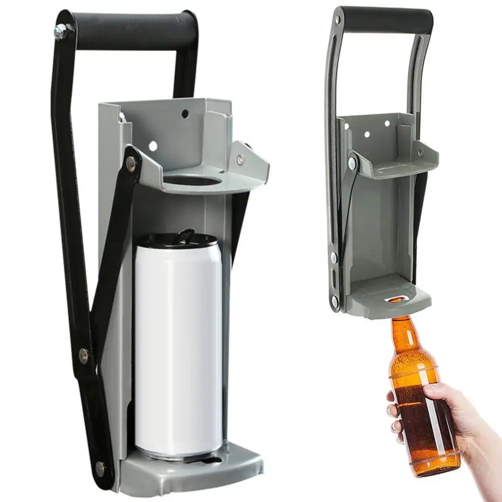 16OZ 500ML Can Press Bottle Crusher  Can Crushers Heavy Duty Bottle Opener Smasher Kitchen  Soda Beer Cans Bottles Canning Tool