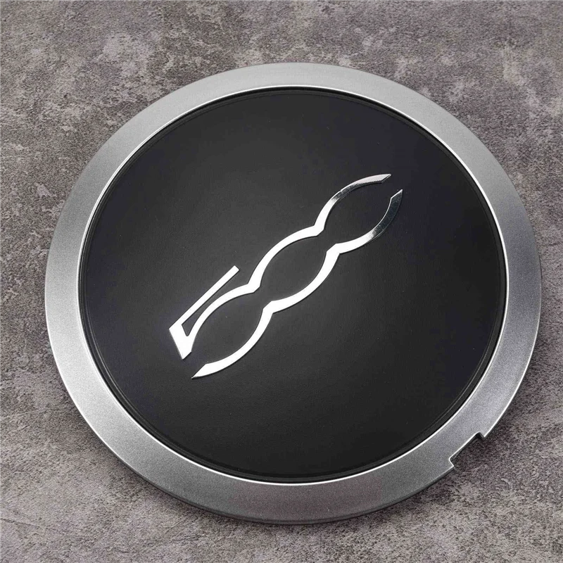 

A03Q-12PCS 133Mm Hubcap For Fiat 500 Abarth Wheels Centre Hub Caps 68078419AC 68078421AC Dust Cover 51884863 Silver