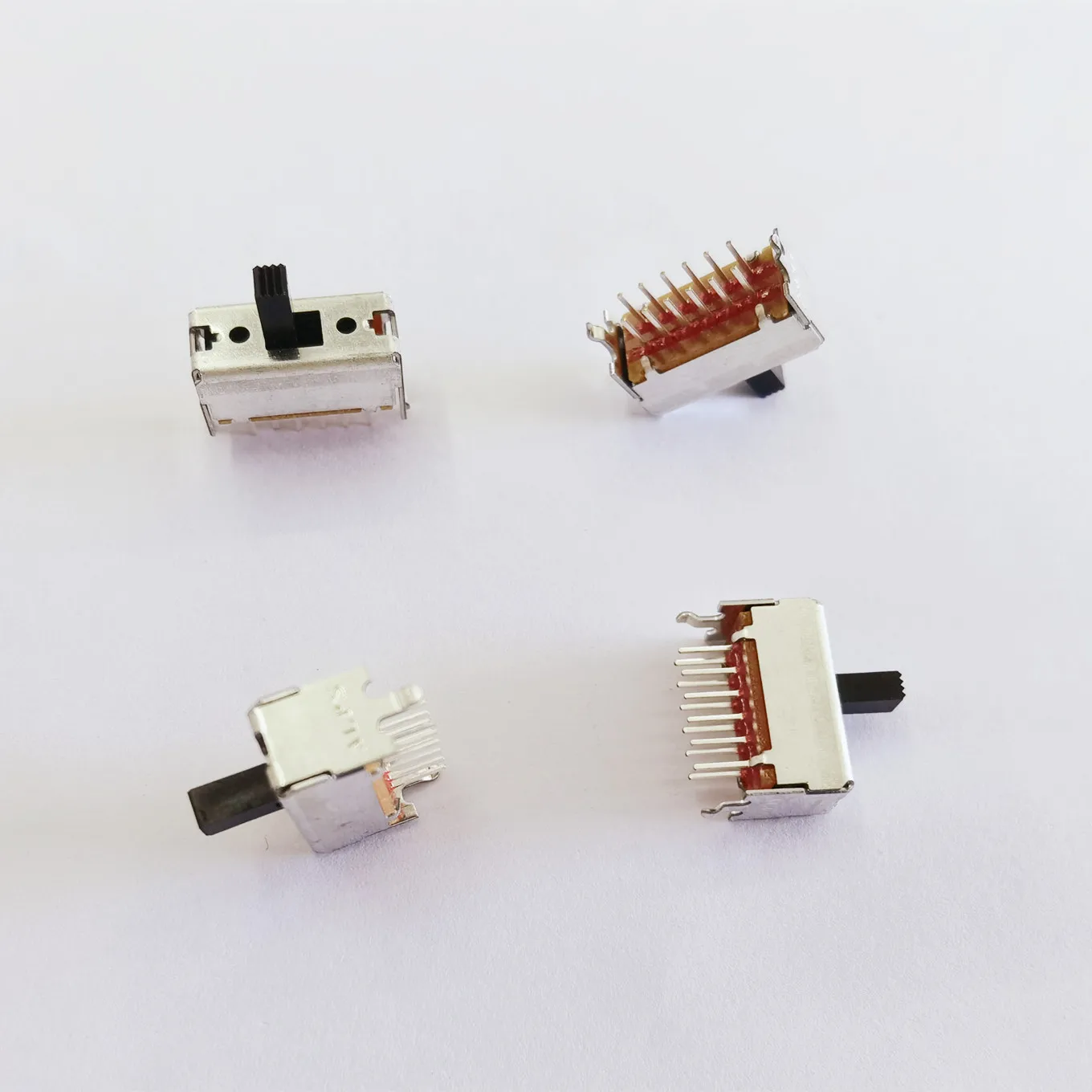 Original new 100% sliding switch SSSF040800 12pin 2gear toggle switch vertical handle length 6mm
