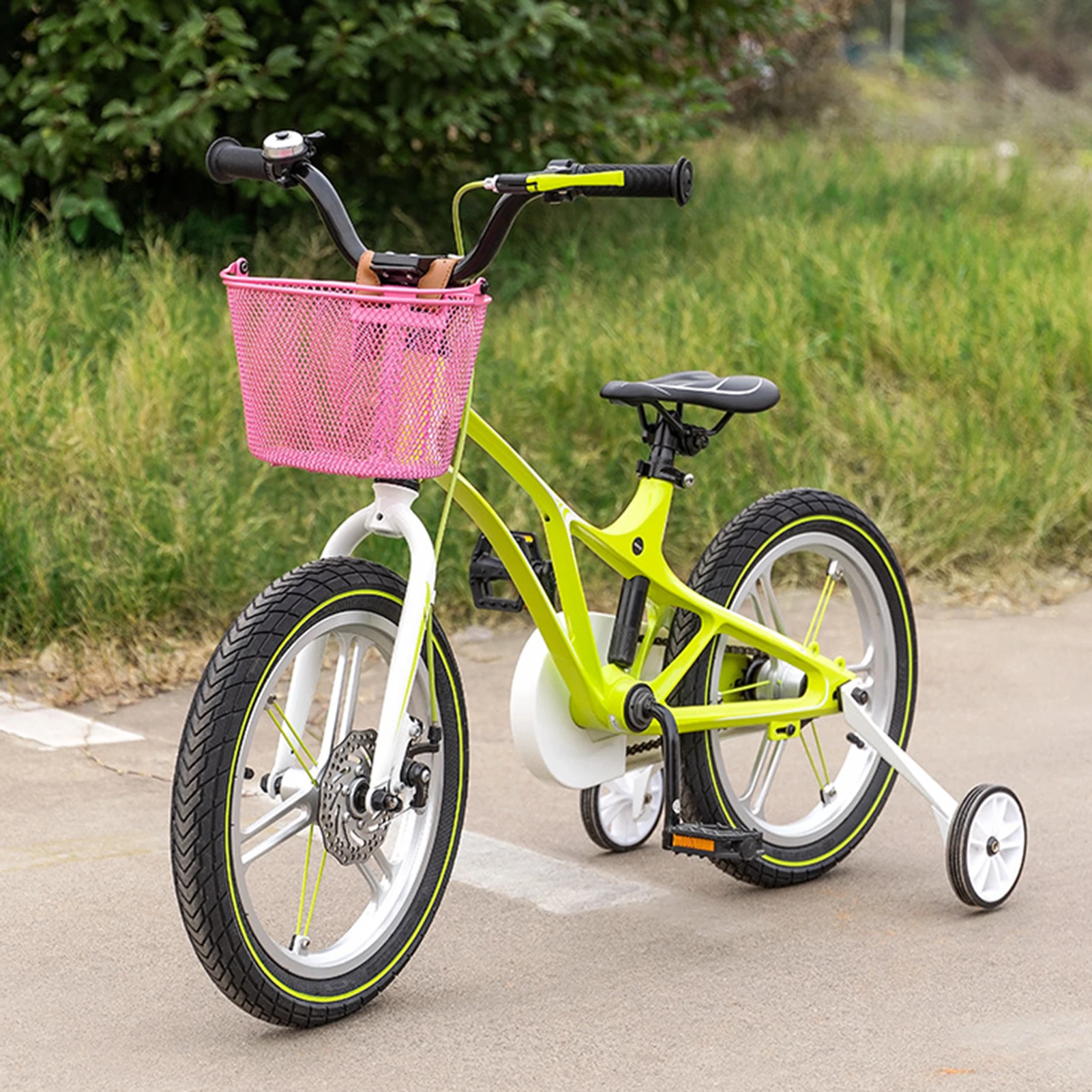 

Metal Front Bicycle Basket With Handle Bike Cargo Carrier Cycling Riding Accessory For City Commuting Shopping Storage Mount