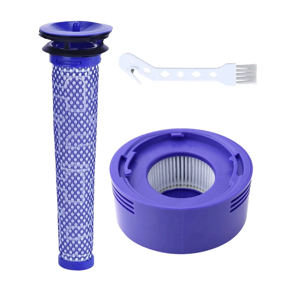 Motor Back Cover Front and Rear Filters Are Suitable for Dyson V7 V8 Vacuum Cleaner Back Cover Pre-Filter Rear Replacement Parts