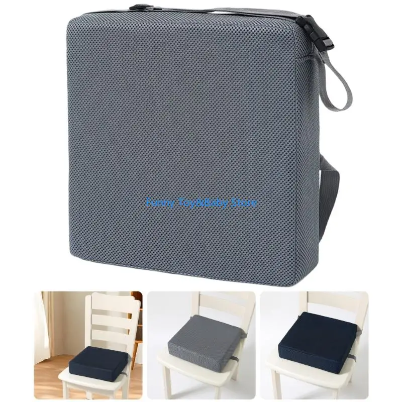 وسادة مقعد معززة آمنة للأطفال غير قابلة للانزلاق مع غطاء قابل للفصل وتصميم محمول لتناول الطعام والكراسي العالية C90B #2