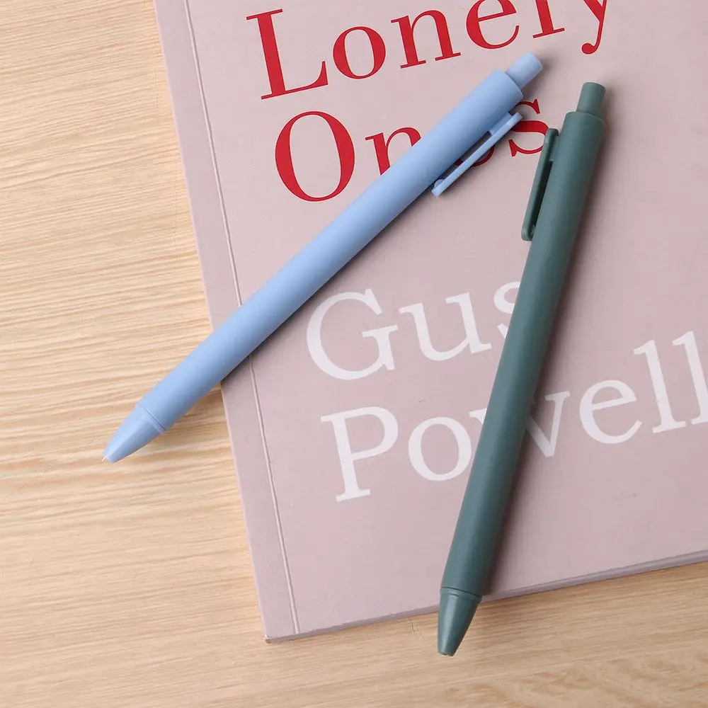 

Durable Push Gel Pen Office Gift Student Stationery Funny Pens Press Pen Sign Pen Manual Gel Pens Macaron Pens Black Ink Pens